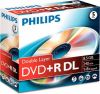 Philips Dvd+R Double Layer 8, 5Gb 8Xspeed Jewel Case 5 Stk online kopen