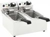 VidaXL Elektrische friteuse dubbel 4000 W 12 L roestvrij staal online kopen