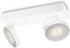 Philips myLiving LED spotlight Clockwork wit 2x4, 5 W 531723116 online kopen