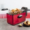 Bestron Friteuse Met Koude Zone Af357r 2000 W 3, 5 L Rood online kopen