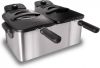 Inventum Dubbele Cool Zone friteuse 2x2, 5 L roestvrij staal GF461 online kopen